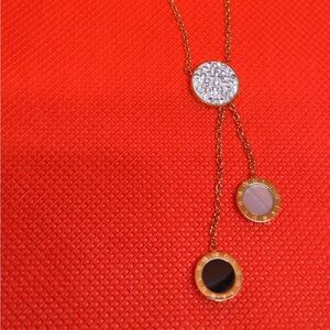 Gold and Silver Minimalist Pendant Necklace